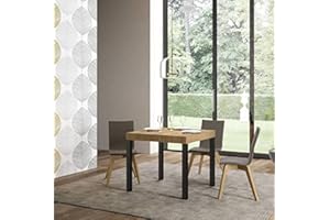 Itamoby, Tavolo Everyday Allungabile Quercia Natura 90x90 allungato 246