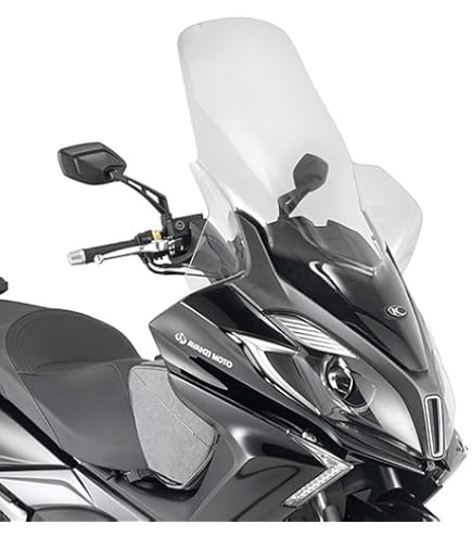Pare-Brise Haut Transparent Ermax Pour Kymco Downtown 125i 350i ABS 2015-2018 - Hauteur 76 Cm