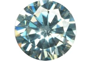 REAL-GEMS Runder Brillantschliff Moissanite 1.45 Ct Erstaunlicher loser Moissanite Green Diamond Moissanite Diamond Gem