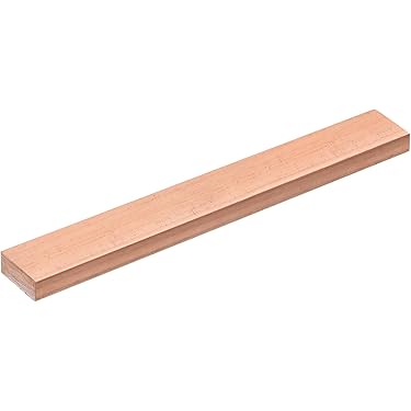 QUARKZMAN 4 stuks zuiver koperen ronde staaf 7 mm diameter 305 mm lengte massief koperen staaf draaibankstang voor doe-het-zelf metaalhandwerk metaalbewerking hobby's