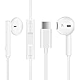 For Samsung Galaxy S24 FE A16 A35 5g A55 5g A25 A15 A15 5g Earphones, USB C Headphones, In Ear Type C Earphones with Mic & Volume Control, Hi-Fi Stereo Wired Earbuds for Galaxy S24 FE A16 A35 A55 A15