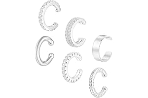 DHRUTI 3PCS Orecchio Clip Acciaio Inossidabile Non Piercing Gioielli Polsino Orecchio Cartilagine Helix Foglie Donne per ragazze adolescenti Regali alla moda per adolescenti Regali di Natale (Oro)