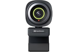NearStream Webcam PC 4K HDR 1440P@30fps/1080P 60FPS, Microphone Intégré avec réduction du Bruit, Webcam Streaming avec Autofocus & Champ de Vision Ajustable(45°-95°) & Suivi IA Efficace (V08AF)