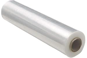 TotalPack Standard Core Pallet Stretch Wrap, 17 Micron Transparent Plastic Polythene Film (Clear, 500mmx300m x12)