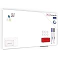ALLboards Whiteboard with Aluminium Frame 180x90cm, Magnetic Board Dry Wipe Dry Erase