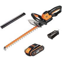 Taille-haies Sans Fil WORX WG261E.9 - 20V, Lame 45 Cm, Double Action, Sans Batterie Ni Chargeur