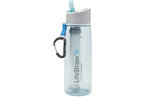LifeStraw Go 2-Stage Filter Bottle Mixte Adulte, Bleu (Light Blue), 650 ML