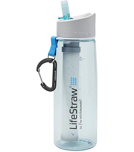 Gourde Filtrante WATER TO GO 0,75L - Filtre 99,9999% Des Bactéries, Pour Eau De Rivière, Robinet, Etc.