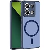 Elfia Xiaomi Redmi Note 13 Pro 5G ile Uyumlu Kılıfı Şeffaf Silikon M-Safe Şarj &Ouml;zellikli Kamera Lens ve Darbe Korumalı Mat Ka