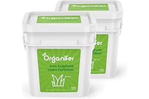 Fertilizante De Sulfato De Hierro (10 Kg - 500 M2) - Musgo - Fertilizante Para Césped - Césped Limpio - Fertilizante - Fertilizante De Hierro - Sulfato De Hierro Para Césped - Organifer