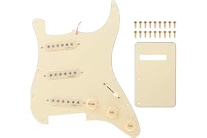 ALNICOV 1 Satz Wired Pickups Pickguard Mit Rückenplatte DIY Für Strat E Gitarre