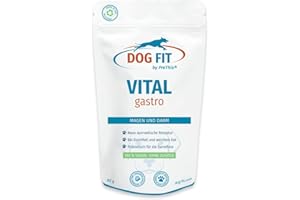 DOG FIT by PreThis® VITAL Gastro bei Durchfall & weichem KOT I Darmkur & Verdauungshilfe für Hunde mit Verdauungsproblemen I Natürlich, ohne Zusätze I 80g