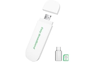 EIOTMART Chiavetta 4G LTE EIOTCLUB Con WiFi 6 (Incl. SIM), Modem WLAN USB A E USB C, 150 Mbit/s, Chiavetta Internet LTE Plug & Play, Hotspot Mobile Per Laptop/Tablet/Viaggi/Business, Solo Con SIM EIOTCLUB