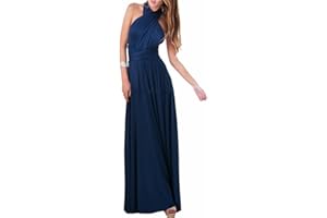 EMMA Damska sukienka koktajlowa z dekoltem w serek z falbankami, z odsłoniętymi plecami, długa