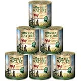 Dehner Best Nature Hundefutter, Senior Lamm und Geflügel, 6-er Pack (6 x 800 g)
