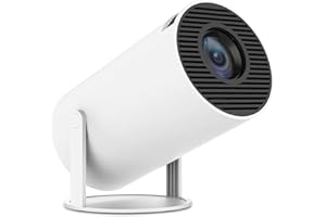 SUMTAB Mini Proyector 4K, Proyector portátil Android 11, 1080P FHD, WiFi 6, Bluetooth 5.0, Visualización de 130 Pulgadas, Netflix, Prime Video y más Aplicaciones preinstaladas. (White)