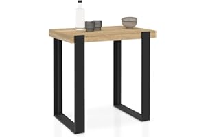 IDMarket - Bar-Hochtisch Phoenix Holz und Schwarz 113 cm