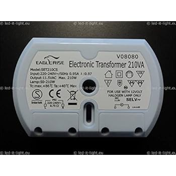 Transformateur électronique 210w, pour lampes lv-halogène, entrée ac 220v Alibab