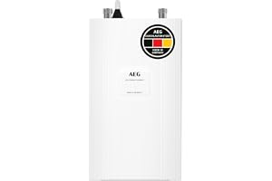 AEG elektronisk kompakt genomströmningsberedare DDLE Compact 11/13 kW för köket, Made in Germany, 400 V högspänningsanslutning, lämplig för solenergi, montering under diskbänk, VDE-testad, 230768