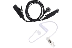 VBESTLIFE Cuffia per Radio bidirezionale, Tappi per Le Orecchie Confortevoli Conduzione dell'Aria Cuffia Auricolare Cuffie walkie-Talkie con Pulsante PTT per UV-9R