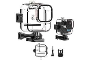 Fenmaru Custodia protettiva impermeabile 30M compatibile con Hero11 Mini, custodia protettiva subacquea con accessori di montaggio per Hero 11Mini.