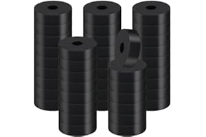 Aoyswuz 70 Piezas Redondo Arandelas de Goma Antivibración Espaciador de Goma Planas Ojales de Goma para Tornillos Pernos Electrodomésticos