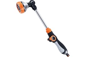 FENGQQKJ Arroseur de jardin à suspendre - Pistolet d'arrosage - Douchette de jardin - 8 modes de pulvérisation - Arrosage - Buse de pulvérisation amovible - Pour arrosage de jardin