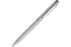 Otto Hutt Porte-Mines Design02, Nid d'Abeille en Argent Sterling Longueur 14cm, Ø 9,8mm