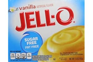 Vanilla Sugar Free Jello Instant Pudding, 1.5 Ounce (4 Pack) by Jell-O