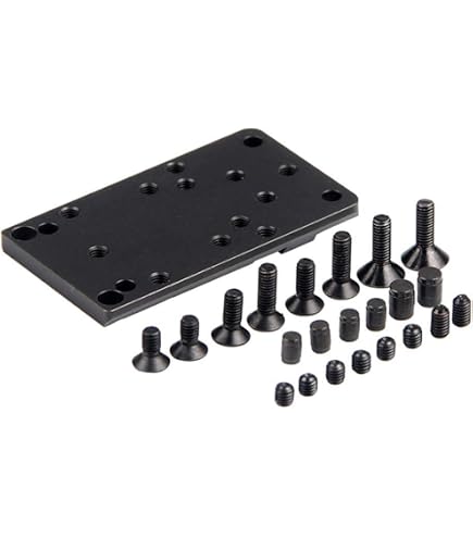 Kit Universale Di Montaggio Per Mirino A Punto Rosso Su Pistola Glock - Ottica Fibra - Foto 2