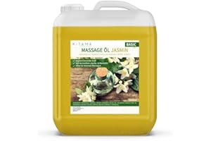Kitama Aromatyczny olejek do masażu I pielęgnujący olejek do ciała przeciwko napięciom I olejek aromatyczny do masażu, masażu tajskiego i spa 5000ml