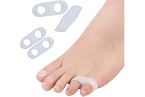 FEIFANSHOP 4 Zehenspreitzer Zehenstrecker Zehenkappen Zehenschutz Hallux Valgus Zehen-Korrektur Zehentrenner Polster Zehenpolster Zehen Hammerzehen