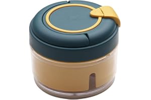 Cisixin Cortador de Verduras Manual, Picadora Manual con Cuerda, Mini Picador de Ajos, Verduras Carne Picadora de Alimentos