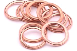 HAOTOM 10X Ölwanne Unterlegscheibe Ablassschraube Dichtungsring Dichtring Ölablaßschraube Ersatz für Renault 7703062062 Peugeot 16454 Volvo 3121867 22mmX16mmX2mm