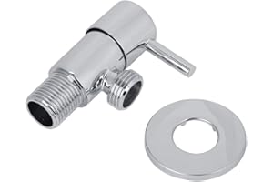 GAROSA Bad Wasserhahn Ventile Messing Verchromt Wasser Steuer Winkel Absperrventil Toilette Küche Dusche Zubehör G1 / 2 '' Gewinde