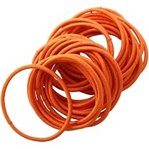 FOMIYES 100 Stück Dünne Haargummis Rot - Elastische Gummibänder Aus Nylon Für Kinder & Frisuren