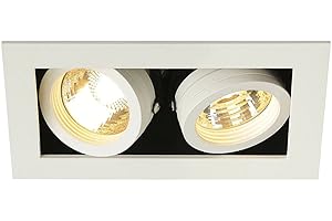 Slv Blanco KADUX 2 / Foco, luz de inundación, proyector Techo, luminaria empotrable led, iluminación de Interior / GU10 50 W