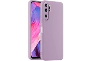 HULLIN Funda de Silicona Colorida para Teléfono, Adecuada para Huawei P30 Pro / P30 Pro New Edition (6.47") - Hierba púrpura