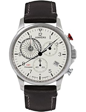Junkers Herren-Armbanduhr Chronograph Quarz Leder 68925