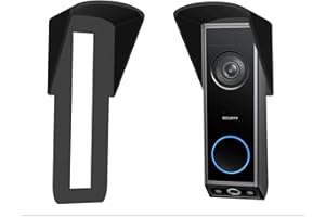 Gestech Weather Rain Cover for Eufy 2K E340 Dual Cam Doorbell Rain Cover for Eufy E340 Wireless Battrey Version No Drill Anti Glare