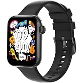 Inteya HiWatch Neo AMOLED Ekran Android ve iOS Uyumlu Da Fit Uygulama Destekli Sesli G&ouml;r&uuml;şme &Ouml;zellikli Akıllı Saat Siyah