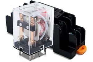 Innfeeltech 1 pc. AC 220V Relais électromagnétique de puissance avec 8 broches 10A Relais de bobine avec socle HH52P