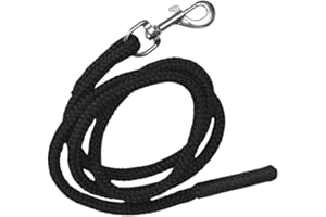 Panduro Cavezza per hobby pony, lunghezza 1 metro, morbido poliestere con chiusura a moschettone in metallo argentato, perfetto per accessori pony, colore nero