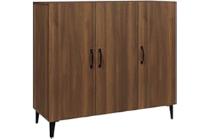 vidaXL Sideboard Living Room Furniture Cupboard Storage Cabinet Highboard Home Organiser Console Telephone Cabinet Brown Oak Engineered Wood