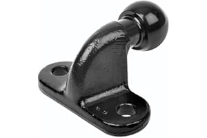 HEYOUTH Bola Remolque Ø50mm,Enganche Remolque,3500 kg,Bola de Enganche para Remolque,para Coches, Camiones y Tractores (Negro)