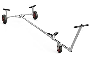 SUPROD Launching Trolley Boat Cart Hand Trailer Foldable Inflatable Boat Trolley TR260, PU, Ø 260 mm