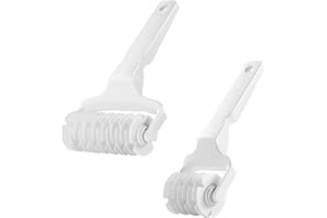 NYXSEAT Lot de 2 cutters rotatifs en grille de pâtisserie, accessoires en plastique, coupe-pâte à pizza, convient pour restaurant, boulangerie, outils de cuisson de fête