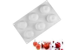 MEZHEN Moldes de Silicona Navidad Moldes de Manzana Molde de Pastel Esfera Molde para Hornear Moldes para Tartas Moldes de Repostería Jabón Chocolate Mousse para Navidad Halloween