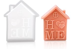 FENYW Stampo in silicone per casa, stampi in silicone, casa, stampo per candele, stampo per sapone, resina epossidica, stampo per la casa per candele fai da te, sapone, intonaco, decorazione per la