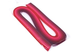 ODETOJOY Quilling Papier 5mm Bande de Papier pour Quilling Lot de 120pcs Quilling pour DIY Craft, Bande de quilling dégradé rouge